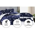 thumbnail image 4 of Galaxy Space Duvet Cover Set Twin - Stars Bedding Set ,with Pillowcase For Bedroom Home Decor,3 PCS,Twin, 4 of 9