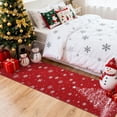 thumbnail image 2 of Memoryfield Christmas Runner Rug 2' x 10', Machine Washable Rugs Holiday Christmas Tree Print Throw Carpet, Low Pile Rug Stain-Resistant Xmas Rugs for Entryway Kitchen, 2 of 8