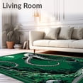 thumbnail image 2 of ODIKA 4'x6' Machine Washable Non-Slip Area Rug, Sculptural Cthulhu Tentacle High Traffic Rug, Green, 94243, 2 of 7
