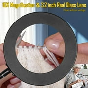 Magnifying Glass with Light and Clamp, 3 Color Modes Magnifier, Stepless Dimmable LED Magnifier Lamp with Clip, 360° Gooseneck Swivel Arm Light for Crafts, Repair Workbenches Close Works