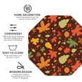 thumbnail image 4 of Disketp Autumn Leaves Funny Coasters,6 Pcs Leather Coasters With Holder, Perfect Housewarming Hostess Gifts,Protect Furniture From Water Marks Scratch And Damage, 4 of 9