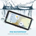 thumbnail image 4 of Pixel 8 Case, IP68 Waterproof Dustproof Case with Built-in Screen Protector, Rugged Full Body Shockproof Protective Clear Cover for Google Pixel 8 6.2 Inch, Black, 4 of 15