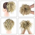 thumbnail image 4 of ZHAOCHENG Moño despeinado, moño desordenado, extensión de cabello, cola de caballo con banda elástica, cola de caballo, extensiones de cabello sintético, coleteros, 4 of 5