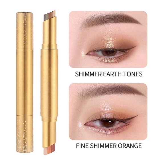 Six-Color Gradient Eyeshadow Stick, Glitter Shimmer Long-Wear Eye Makeup
