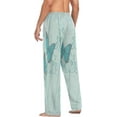 thumbnail image 5 of Fennel and Flower Blue Men's Pajama Pants Lightweight Sleepwear Bottom Lounge Pants, 5 of 6