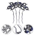 thumbnail image 2 of 2pcs Crystal Bridal Hair Comb Rhinestone Hair Piece Wedding Headpieces Bride Side Comb Wedding Hair Accessories for Bride and Bridesmaids, 2 of 4