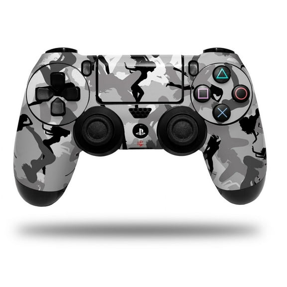Vinyl Skin Wrap for Sony PS4 Dualshock Controller Sexy Girl Silhouette Camo Gray (CONTROLLER NOT INCLUDED)