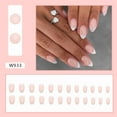 thumbnail image 2 of Rynn&Rae W933 Almond Short Medium Long Press on Nails Tips Full Cover Fake French Blue Black Pink White Red Summer Uñas Postizas 24 ct/pk, 2 of 4