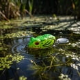thumbnail image 4 of Hollow Body Frog Lure Weedless Topwater Bait with Spinner Blade for Snakehead Bass 5g 1 Piece Army Green, 4 of 6