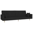thumbnail image 6 of Bowery Hill Contemporary 2-Seater Size Sofa Bed in Black Fabric, 6 of 14