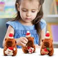 thumbnail image 4 of Capybara Charistmas Santa Hat Plush Toy, 4.72Inch Cute Soft Mini Stuffed Animals Plush, Christmas Birthday Gifts & Decorations, 4 of 5