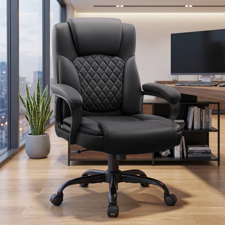 Coolhut Ergonomic Big and Tall Office Chair 400 lb Capacity, Black photo 8