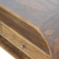 thumbnail image 4 of Artisan Furniture Solid Wood Chestnut Curved Edge Media Unit with 2 Drawers, 4 of 9