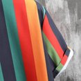 thumbnail image 4 of SSAAVKUY Bowling Shirts for Men Colorful Striped Print Short Sleeve Regular Fit Hawaiian Casual Button Down Beach Shirts Multicolor XXL, 4 of 9