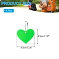 thumbnail image 2 of Uxcell Reflective Keychain Tag Reflective Pendant Reflector Key Ring Safety Reflector Green, 2 of 7