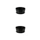 thumbnail image 2 of Inteprter Juego de macetas simples, maceta para plantas suculentas, bandeja para decoración del hogar, maceta, soporte para el hogar con Negro 2piezas, 2 of 6