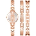 thumbnail image 3 of Anne Klein Rose Gold and Gunmetal Grey Mother-of-Pearl Bangle Set Ladies Watch, 3 of 3