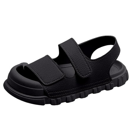 Caqnni Girls Sandals Open Toe Princess Flat Sandals Strappy Summer Shoes Toddler/Little Kid Formal & Dailywear Girls Shoes