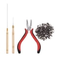 thumbnail image 4 of HILABEE Hair Extension Kit Plier Plus Pulling Hook Bead Device And Loop Tool Kits - 2# 2, 4 of 6
