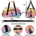 thumbnail image 2 of Qzaxky Custom Dance Bag Gym Bag Personalized Duffle Bag Large Dance Bag for Girls with Name Overnight Bag Shining Rainbow Pattern, 2 of 7