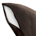 thumbnail image 2 of Levinsohn Textile Fresh Ideas Microsuede Body Pillow Cover 2-Pack Dark Brown, 2 of 5