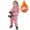 Pink, variant on NAISIBABY Boys Girls Fleece Sets 2-Piece, Zipper Hooded Sweatshirt Jacket and Jogger Sweatpants Casual Athletic Outfit Brown 8T