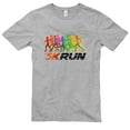thumbnail image 2 of Big Size 5K Running Graphic Design Unisex Ring Spun Combed Cotton Short Sleeve Deluxe Jersey T-Shirt - Heather Grey 2XL, 2 of 4
