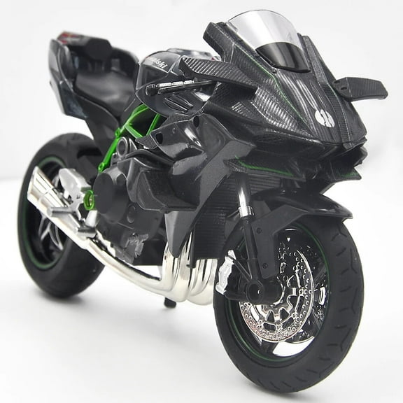 1/12 scale applies to Kawasaki H2R alloy die-cast static motorcycle model boy toy, children's gift, collector's display item