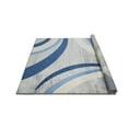 thumbnail image 6 of HR Abstract Rugs Luxury Livingroom Carpet Modern Contemporary 5x7 Blue Area Rug Ultra-Soft, Shed Free Stain Resistant Swirls Blue/Silver/Gray/White 5' x 7', 6 of 6