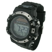 George Mens Solar Digital Wristwatch Plastic Strap