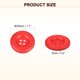 thumbnail image 2 of Uxcell 50pcs Botón de Costura 28mm 4 Agujeros Botones Redondos de Resina para Manualidades, Rojo, 2 of 6