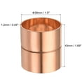 thumbnail image 2 of Uxcell 38mm Straight Copper Pipe Coupling Connecting Adapter Joint for Plumbing, 2 of 5