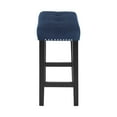 thumbnail image 3 of New Classic Furniture Celeste 4-Piece Faux Marble & Wood Bar Set in Blue, 3 of 11