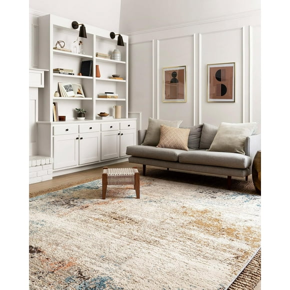 Tapis de Surface Loloi II Alchemy Collection ALC-03 Ivoire/multicolore 5 Pieds-3 Pouces x 7 Pieds-6 Pouces