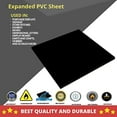 thumbnail image 3 of Expanded PVC Sheet – Lightweight Rigid Foam – 6mm (1/4Inch) – 12 x 12 inches – Black – Ideal for Signage, Displays, and Digital/Screen Printing (3 Pack), 3 of 7