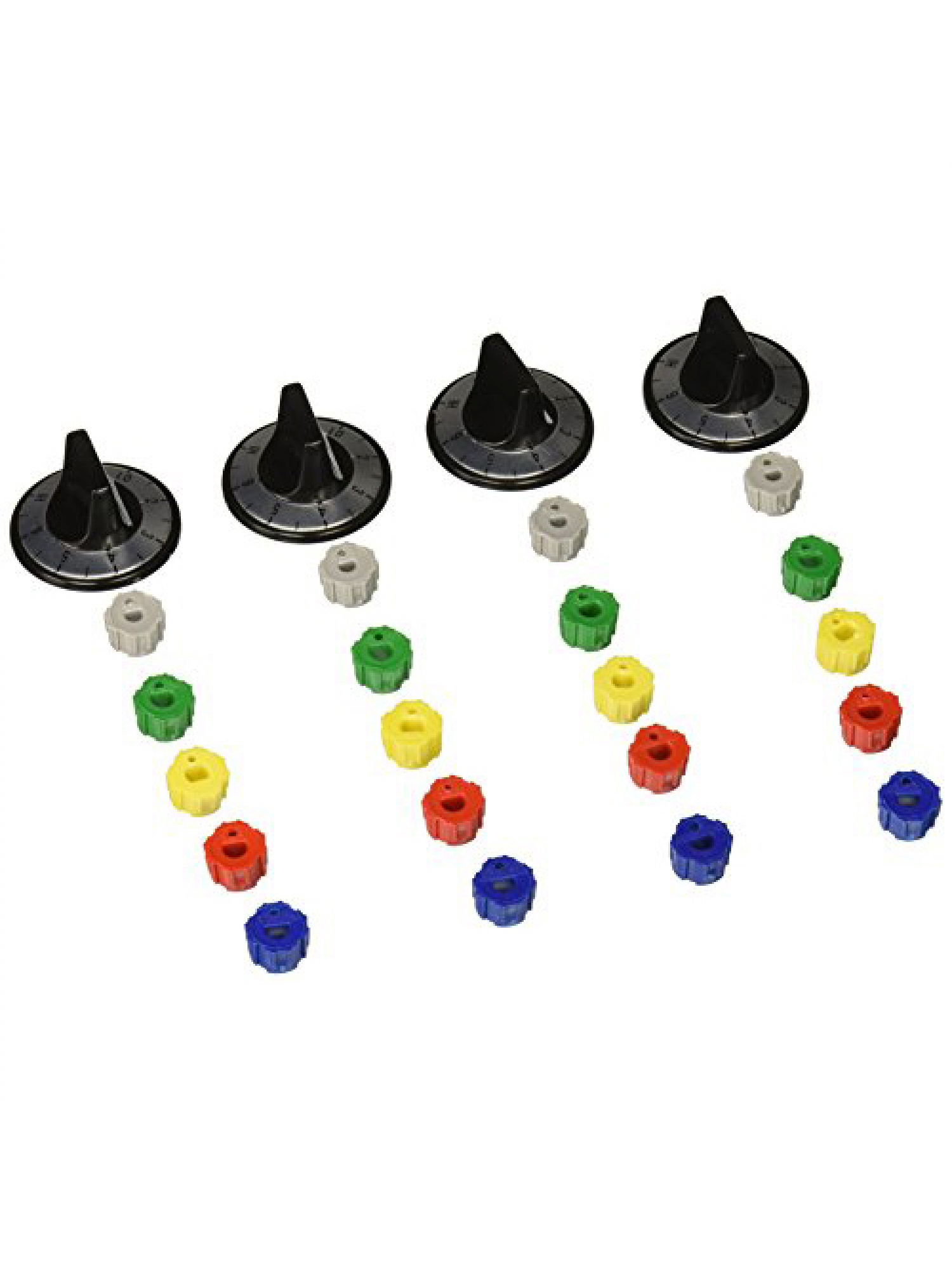 RK100 Supco Range Elec Burner Knob Kit Blk