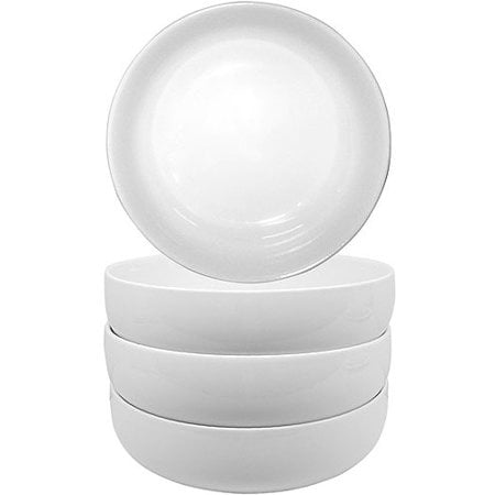 - Better Homes & Gardens Porcelain Coupe Serve Bowls, White, Set of 4