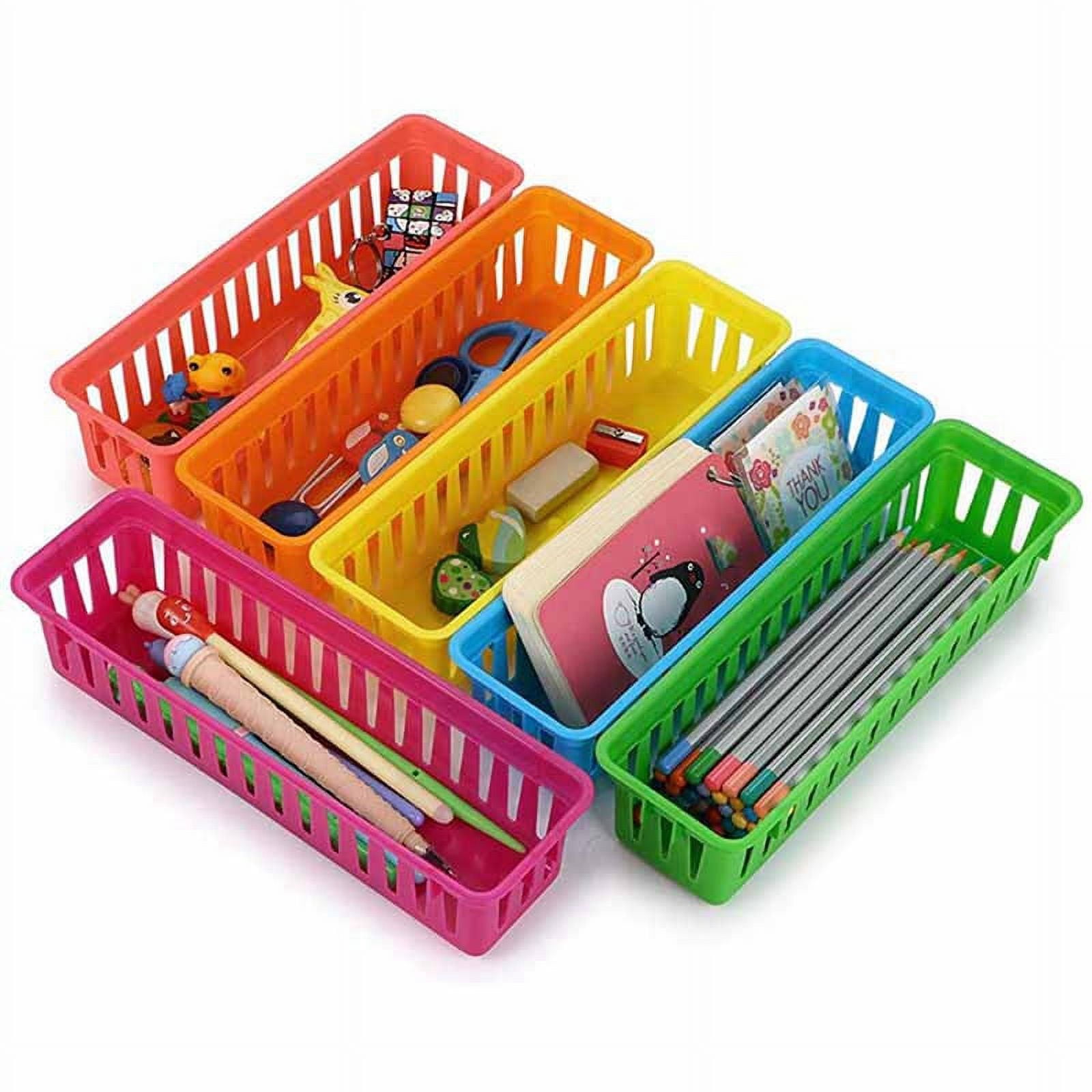 Classroom Pencil Organizer Pencil Basket or Crayon Basket, Colors, Random Colors (30 Pack)