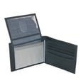 thumbnail image 5 of Men's Tommy Hilfiger Leather Ranger Passcase Black Blue Two Tone Bifold Wallet, 5 of 5