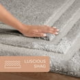 thumbnail image 6 of TOWN & COUNTRY EVERYDAY Cloud Shag Plush Border Area Rug with High-Low Pile, Grey, 9'2"x12'5", 6 of 7
