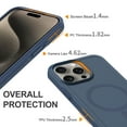 thumbnail image 3 of Magnetic Case for iPhone 13 Phone Case, [Compatibilty with MagSafe] Heavy Duty Drop Protection, Anti-Fall Shockproof Dust Proof Tough Protective Phone Cover for iPhone 13,Inkblue, 3 of 6