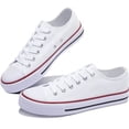 thumbnail image 1 of Zapatillas de lona de moda para mujer, lindas zapatillas bajas, cómodas zapatillas de lona para caminar para dama, 1 of 5