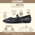 thumbnail image 2 of Cushionaire Weston Hand Woven Mary Jane Flats for Women, Comfortable Dressy Ballet Flats with Braided Adjustable Buckle and Memory Foam Cushioning, 2 of 21