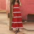 thumbnail image 4 of pimelu Dresses for Women Dresses for Women Loose Flowy Pleated Swing Beach Boho Tank Maxi Dress Summer Casual Striped Print Sleeveless U-Neck Women Long Sundress, 4 of 7
