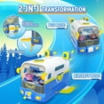 thumbnail image 2 of Super Wings Saison 7 Nouvelle Mini Base de Super Pets Transformable en Ensemble de Jeu d'Autobus en Avion avec Super Pet Jett et Jouets de Jeu de Rôle Vertigineux pour Enfants Cadeaux pour Filles Garçons 3+, 2 of 7