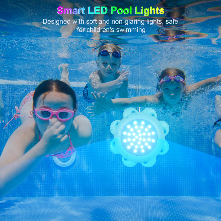Smart LED Pool Lights, 10W, APP Control, Music Sync, IP68 