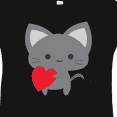 thumbnail image 4 of Inktastic Heart Cat Boys or Girls Toddler T-Shirt, 4 of 5