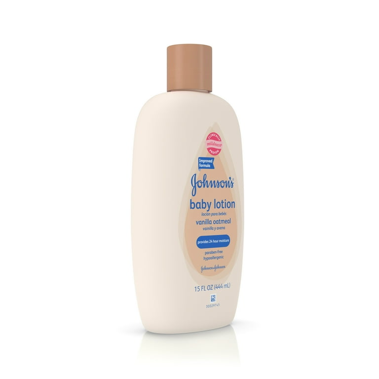 Johnson’s Baby Lotion, Vanilla Oatmeal, 15 Ounce (Pack of 2) Baby