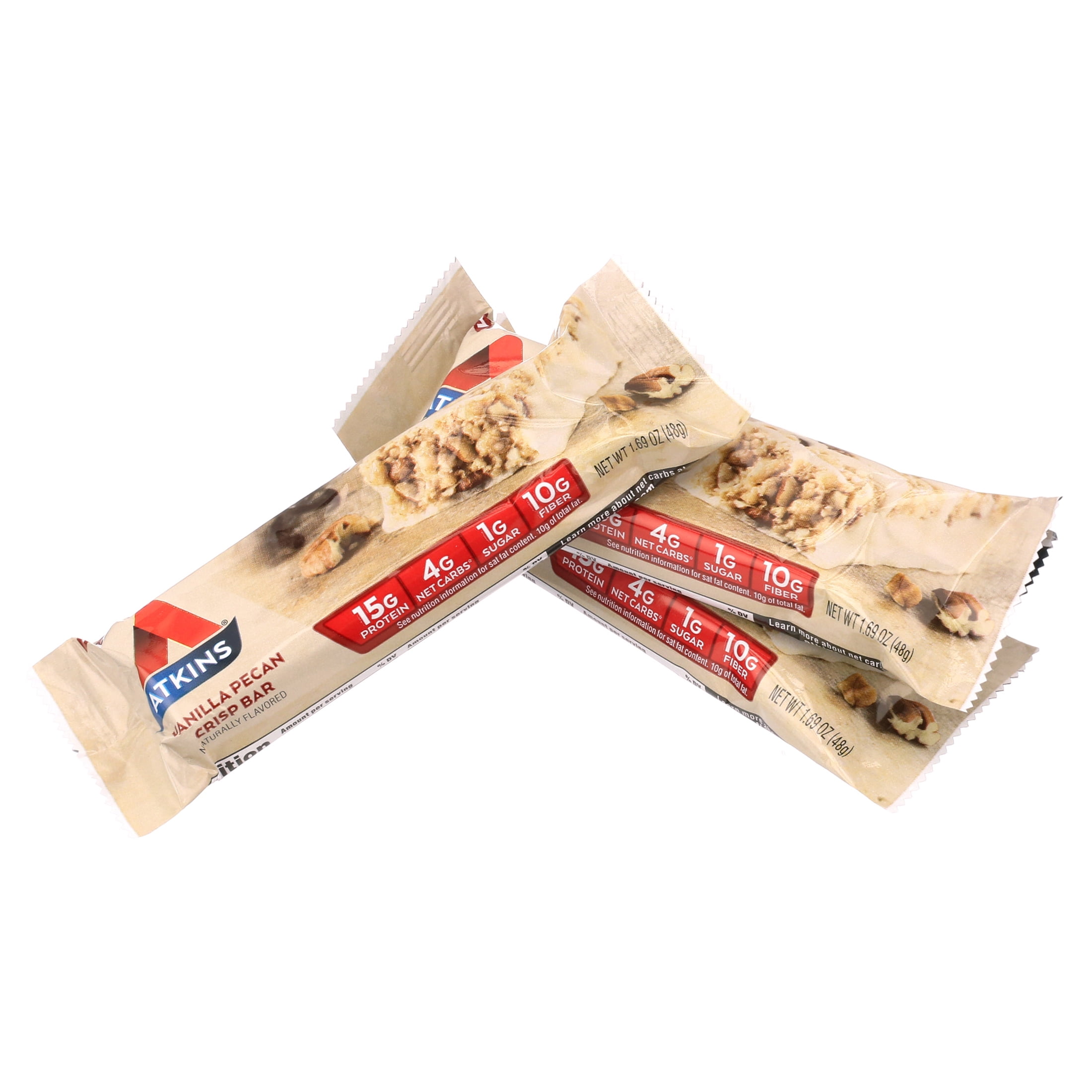 Atkins Protein-Rich Meal Bar, Chocolate Almond Caramel, Keto Friendly, 6/5ct Boxes
