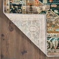 thumbnail image 4 of HomeRoots Gold Grey Orange Ivory And Teal Oriental Power Loom Stain Resistant Area Rug, 4 of 7